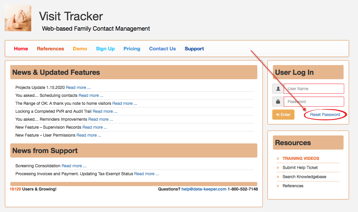 how-can-i-change-my-password-on-visit-tracker-visittracker-web